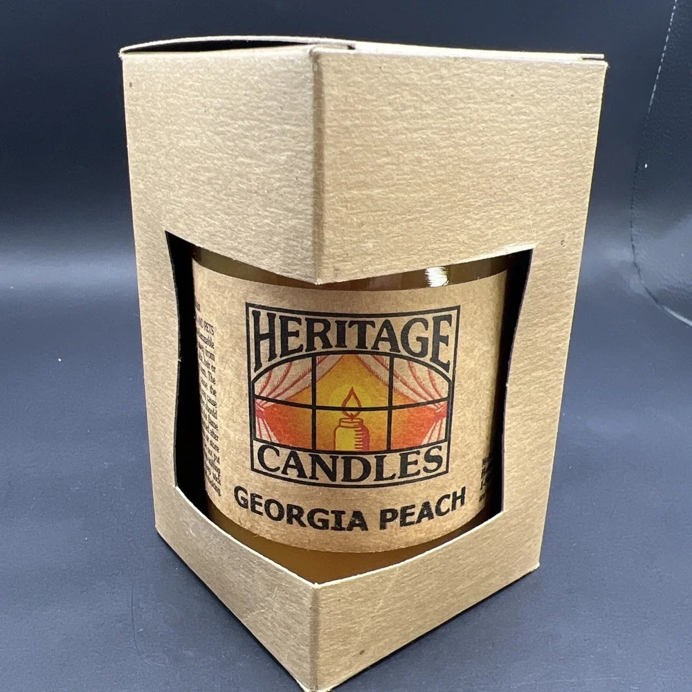 New Heritge Candles GEORGIA PEACH 12oz Canning Jar‎ Candle USA